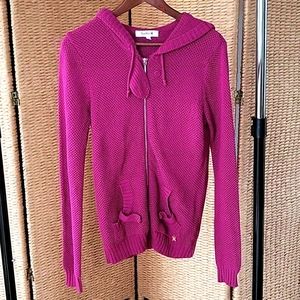 Pink Hurley knit hoodie